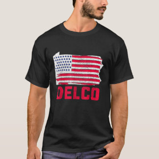 Camiseta Bandera estadounidense Delco Patriótico Delaware C