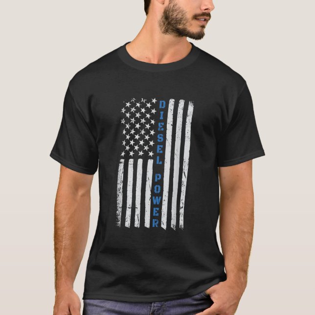 Camiseta Bandera estadounidense delgada de la línea azul ca (Anverso)