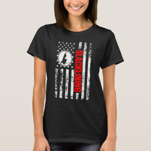 Camiseta Bandera estadounidense Deportes Patriótico Slackli