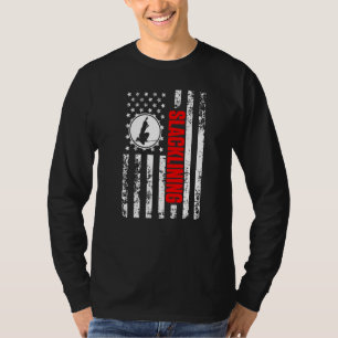 Camiseta Bandera estadounidense Deportes Patriótico Slackli