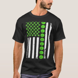 Camiseta Bandera estadounidense deportiva de bolos St Patri