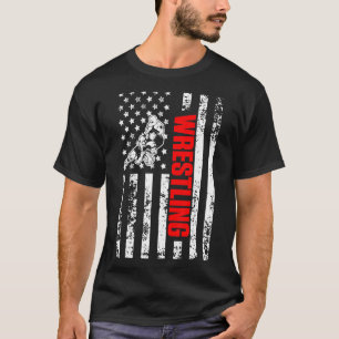 Camiseta Bandera estadounidense Deportiva Lucha Patriótica