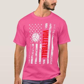 Camiseta Bandera Estadounidense Deportiva Voleibol Patrióti