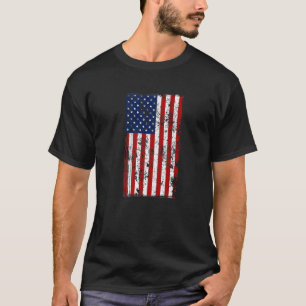 Camiseta Bandera estadounidense desgastada
