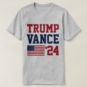 Camiseta Bandera estadounidense Donald Trump JD Vance 2024