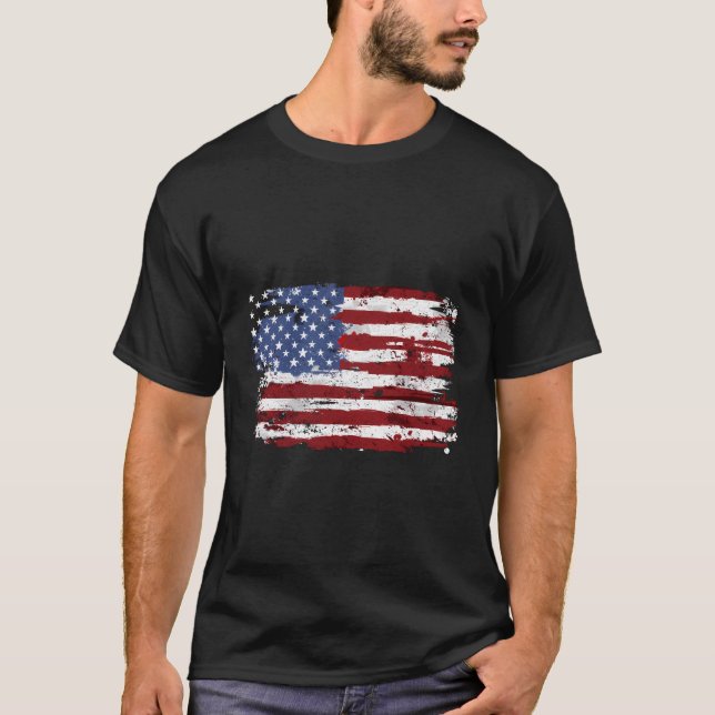 Camiseta Bandera Estadounidense Ee.Uu. Cuarto Lugar (Anverso)