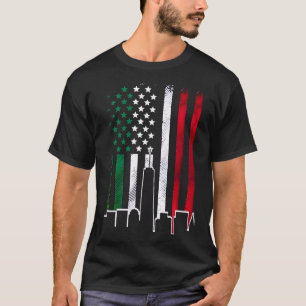 Camiseta Bandera estadounidense en el horizonte de los colo