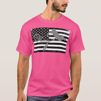 Camiseta Bandera estadounidense en problemas Bmx