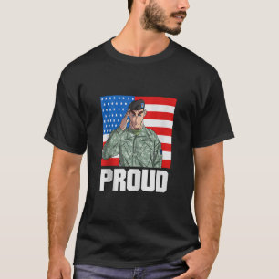Camiseta Bandera estadounidense: Esposa del ejército orgull