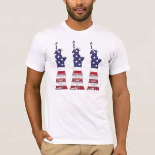 Camiseta Bandera estadounidense, Estatua de la Libertad, 4 