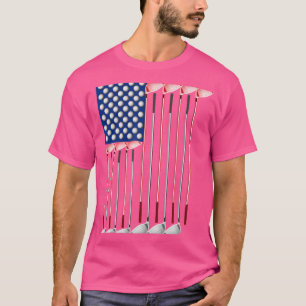 Camiseta Bandera Estadounidense Fabricada Con Clubes De Gol