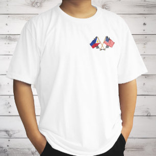 Camiseta Bandera Estadounidense Filipina Patrimonio Filipin