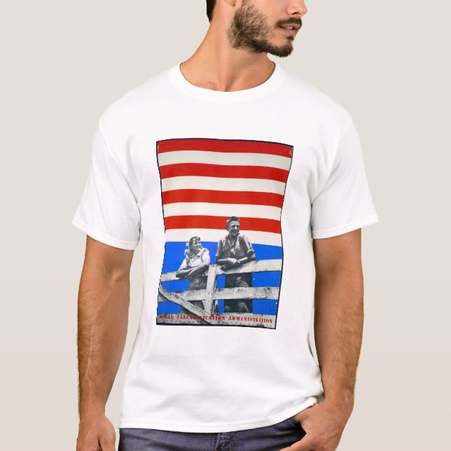 Camiseta Bandera estadounidense fotos antiguas de Estados U (Anverso)
