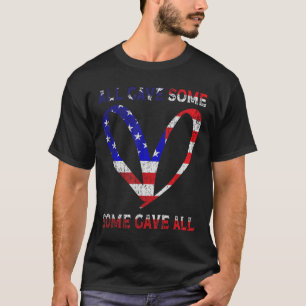 Camiseta Bandera Estadounidense Fuerzas Armadas del Corazón