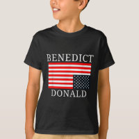 Bandera estadounidense graciosa Benedicto Donald A