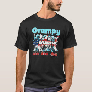 Camiseta Bandera Estadounidense Grampy Shark Doo Doo Doo 4 