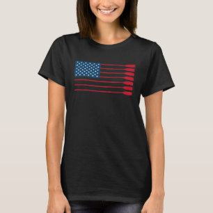 Camiseta Bandera estadounidense Guay Rowing Oar Funny Paddl
