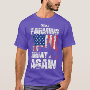 Camiseta Bandera estadounidense hace que la agricultura sea