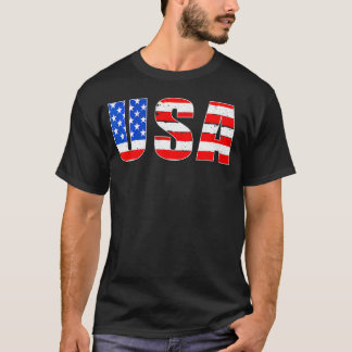Camiseta Bandera Estadounidense Hallowee De Estados Unidos