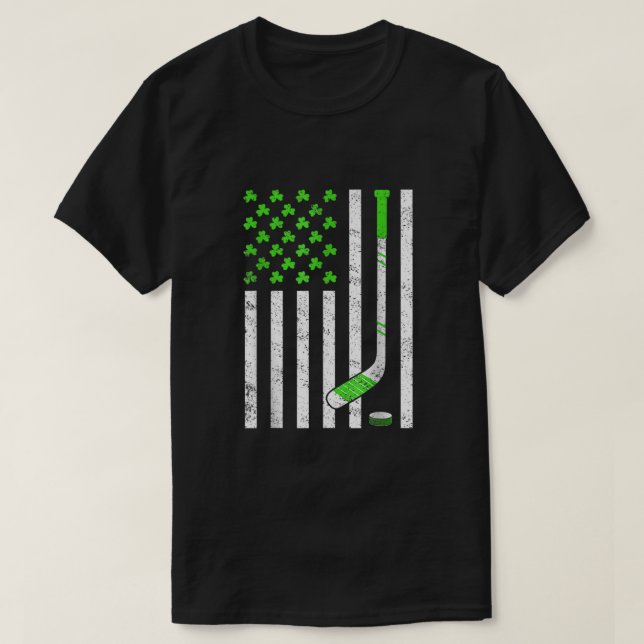 Camiseta Bandera estadounidense Hockey sobre césped irlandé (Diseño del anverso)