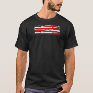 Camiseta Bandera Estadounidense Hombres De Arma Patriótica