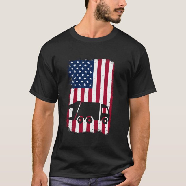 Camiseta Bandera estadounidense Hombres patrióticos Mujeres (Anverso)