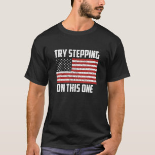 Camiseta Bandera Estadounidense Intenta Ponerse En Marcha C