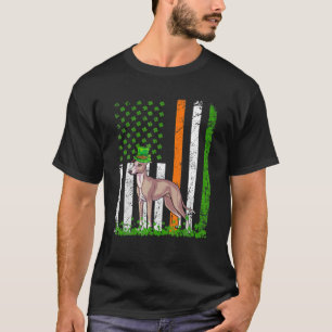 Camiseta Bandera estadounidense Italiana Greyhound Dog Aman