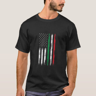 Camiseta Bandera estadounidense Italiana Roots Italia Patri