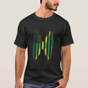 Camiseta Bandera estadounidense jamaiquina 4 de julio Patri