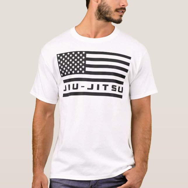 Camiseta Bandera estadounidense Jiu Jitsu Apparel - Jiu Jit (Anverso)