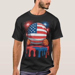 Camiseta Bandera Estadounidense Juego De Perforación De Hie