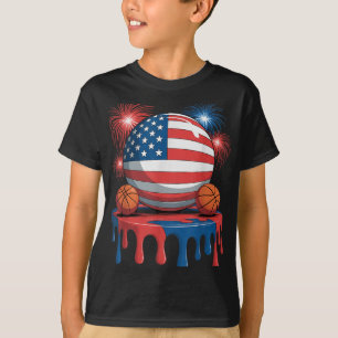 Camiseta Bandera Estadounidense Juego De Perforación De Hie