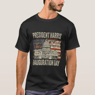 Camiseta Bandera estadounidense Kamala Harris Inauguración 