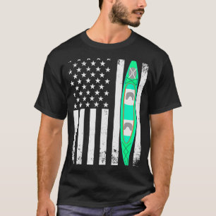 Camiseta Bandera estadounidense Kayak Deportes Patriótico K