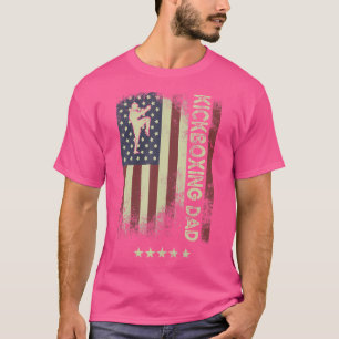 Camiseta Bandera Estadounidense Kickboxing Dad