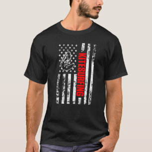 Camiseta Bandera estadounidense Kitesurfing Sports Patrioti
