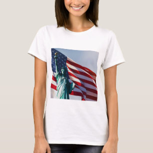Camiseta Bandera estadounidense Lady Liberty