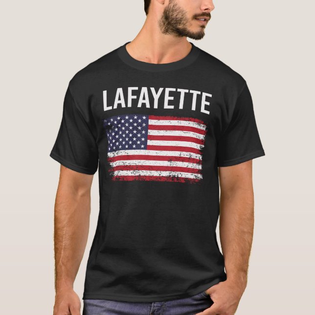 Camiseta Bandera estadounidense Lafayette (Anverso)