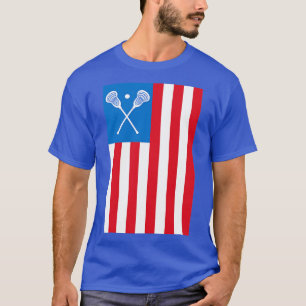 Camiseta Bandera estadounidense Lax 4 de Julio Lacrosse Hel