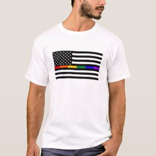 Camiseta Bandera estadounidense LGBTQ