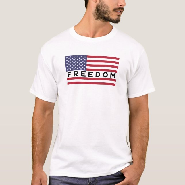 Camiseta Bandera estadounidense, libertad patriótica, diseñ (Anverso)