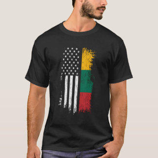 Camiseta Bandera Estadounidense Lituana Orgullo Lituania Ee