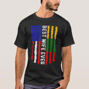 Camiseta Bandera estadounidense Lituania Bandera Mejor Fami