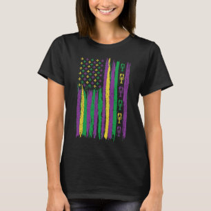 Camiseta Bandera Estadounidense Mardi Gras Costu