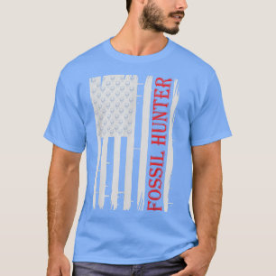 Camiseta Bandera estadounidense Megalodon Teeth Sharm Fossi