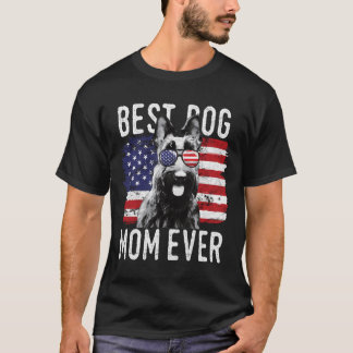 Camiseta Bandera estadounidense mejor madre de perro que nu
