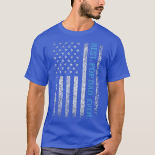 Camiseta Bandera estadounidense mejor PAPÁ POP para hombres