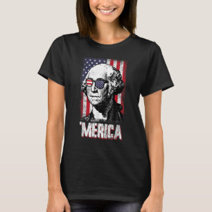 Camiseta Bandera Estadounidense Merica George Washington 4 
