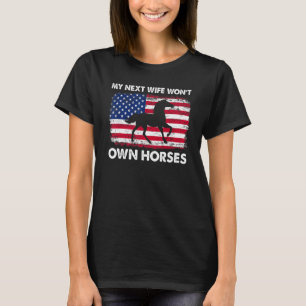 Camiseta Bandera estadounidense mi próxima esposa no se lle